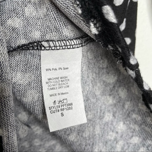 Perfect Peach Polka Dot Ruffle Crew Neck Sweater Size S - Picture 5 of 8